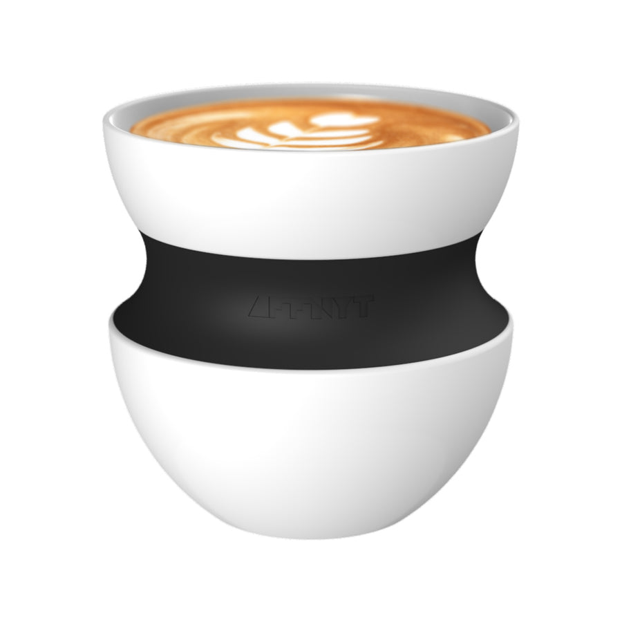 Halo Modern Coffee Cup Black - Affnyt